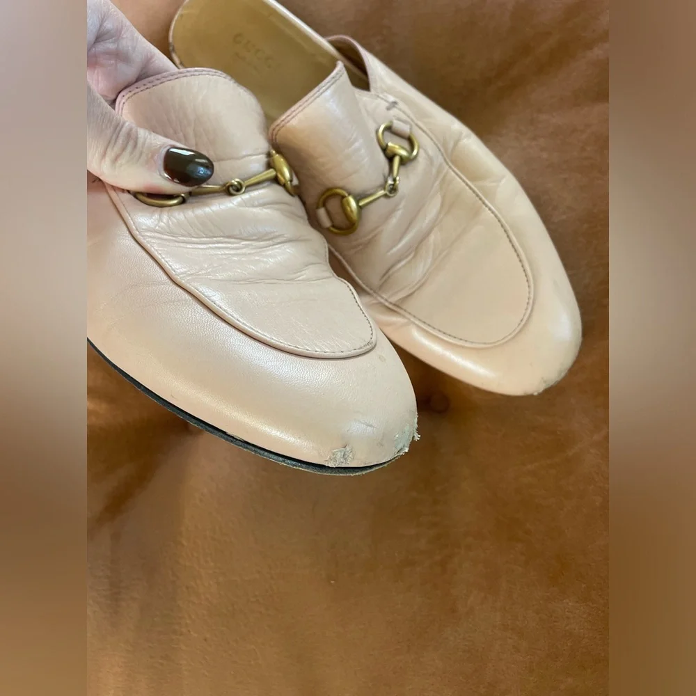 Gucci Princetown Horsebit Slipper Mule in Pink Size 39 - Picture 2 of 8